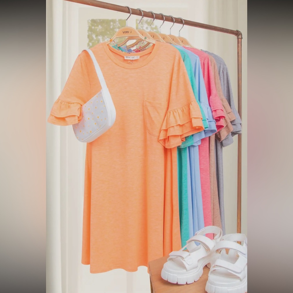 MANGO Ruffle Sleeve Dress - Picture 7 of 8